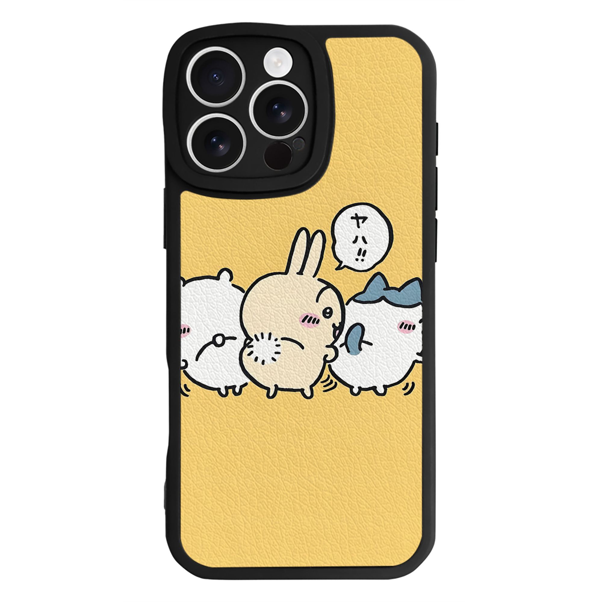 （画像用） ちいかわ Chii-kawa 【iPhone 16シリーズ対応】シリコンスマホケース（レザー調） 材質：シリコン